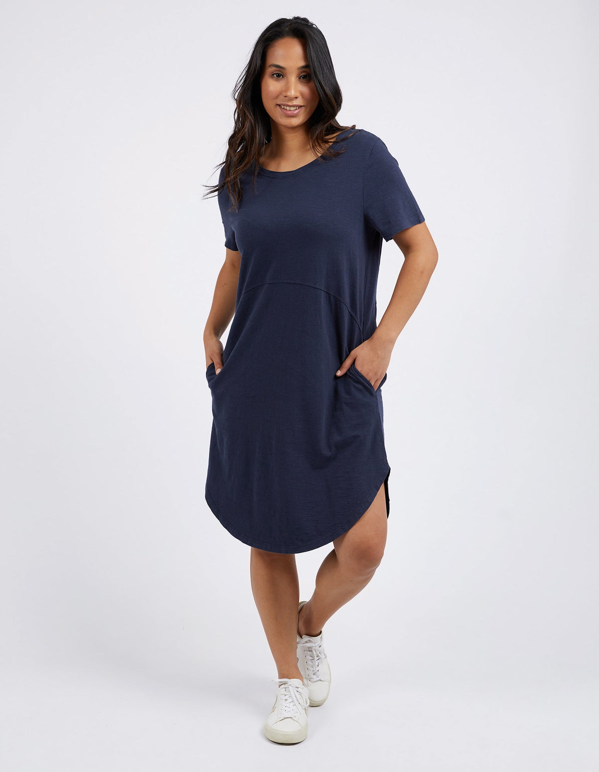 FOXWOOD_BAY DRESS NAVY _ BAY DRESS NAVY _ Ebony Boutique NZ