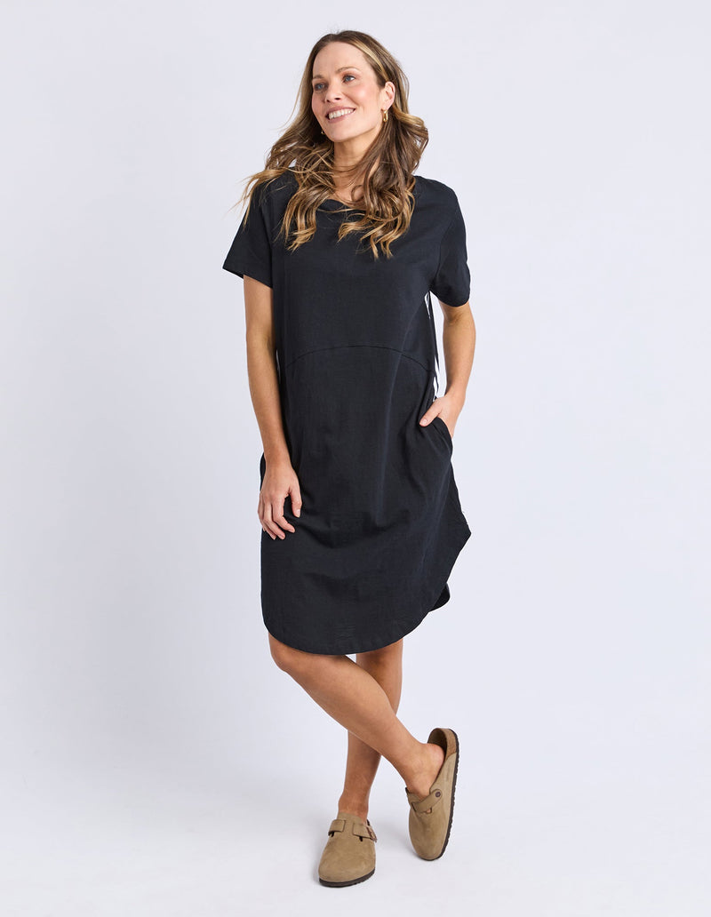 FOXWOOD_BAY TAPE DRESS BLACK _ BAY TAPE DRESS BLACK _ Ebony Boutique NZ