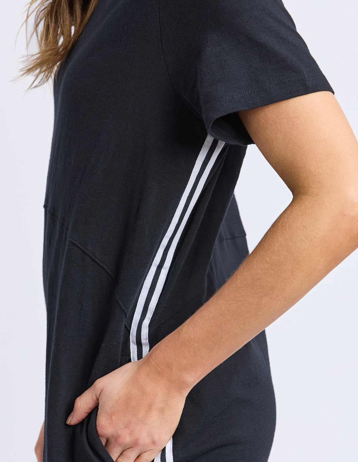 FOXWOOD_BAY TAPE DRESS BLACK _ BAY TAPE DRESS BLACK _ Ebony Boutique NZ