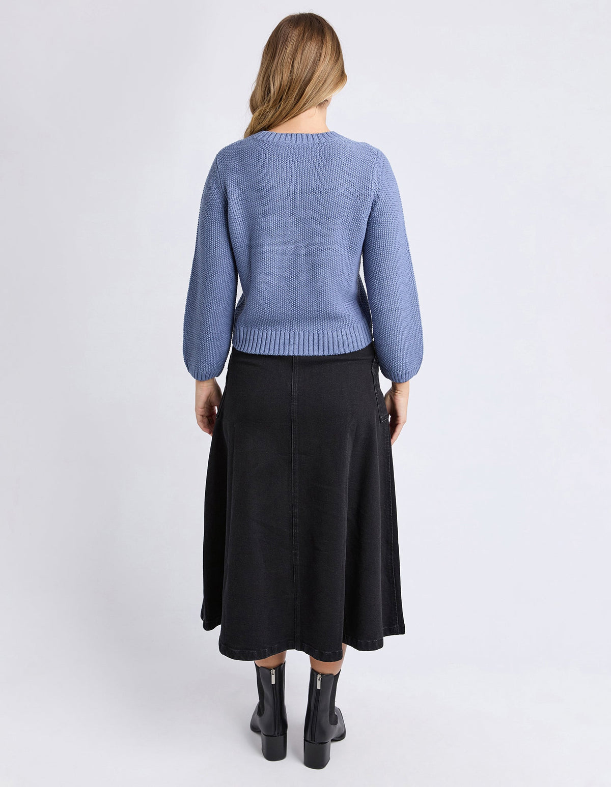 BLAIR LONG SLEEVE KNIT DARK BLUE_by_FOXWOOD_women's_in_New Zealand_ BLAIR LONG SLEEVE KNIT DARK BLUE _