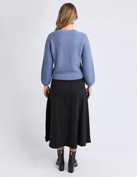 BLAIR LONG SLEEVE KNIT DARK BLUE_by_FOXWOOD_women's_in_New Zealand_ BLAIR LONG SLEEVE KNIT DARK BLUE _
