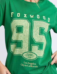 FOXWOOD_CITY LIFE TEE GREEN _ CITY LIFE TEE GREEN _ Ebony Boutique NZ