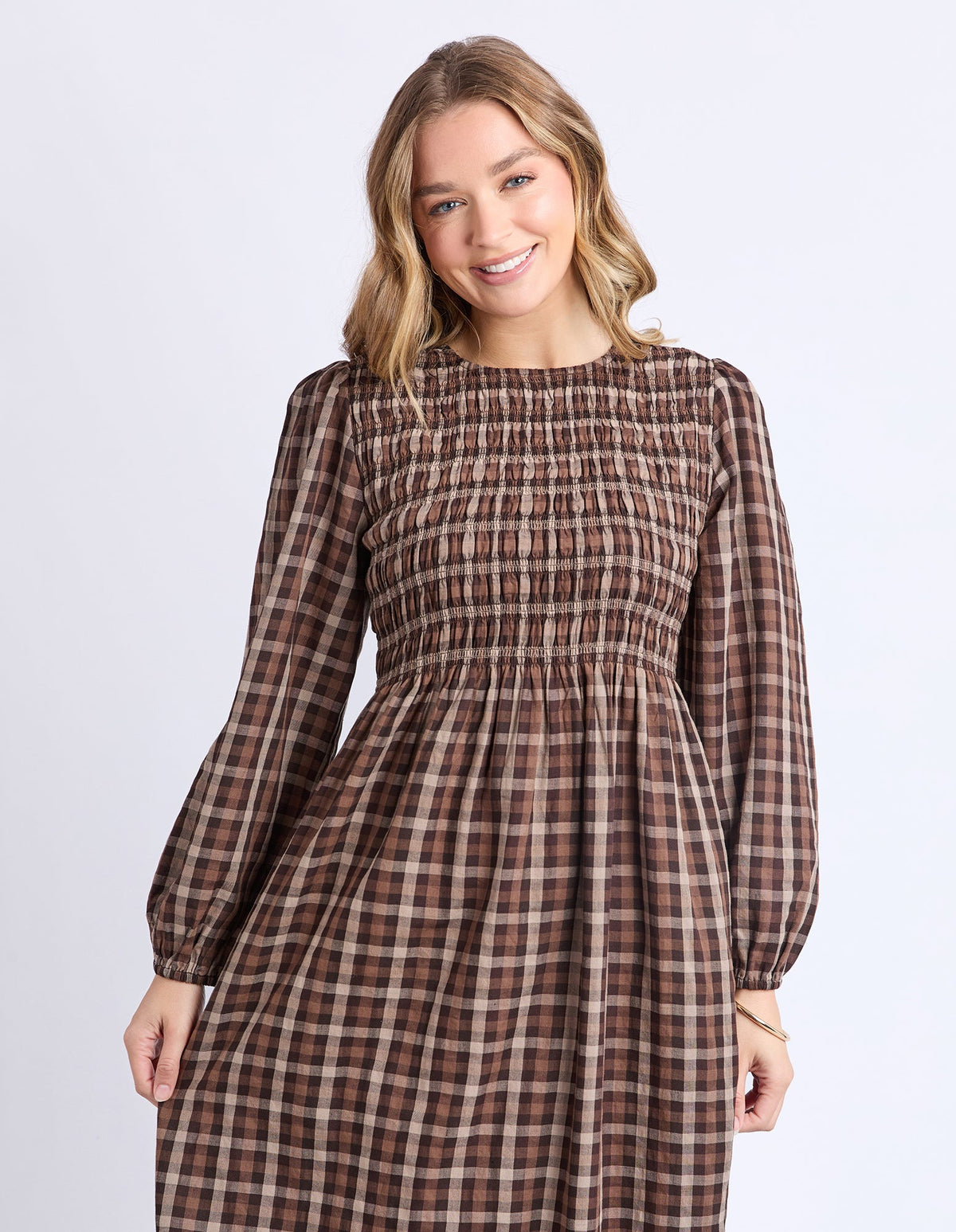 COCO CHECK DRESS_by_FOXWOOD_women's_in_New Zealand_ COCO CHECK DRESS _