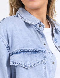 FOXWOOD_DAISY OVER SHIRT / JACKET LIGHT BLUE _ DAISY OVER SHIRT / JACKET LIGHT BLUE _ Ebony Boutique NZ