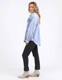 FOXWOOD_DAISY OVER SHIRT / JACKET LIGHT BLUE _ DAISY OVER SHIRT / JACKET LIGHT BLUE _ Ebony Boutique NZ