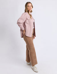 DAISY OVERSHIRT DUSKY PINK_by_FOXWOOD_women's_in_New Zealand_ DAISY OVERSHIRT DUSKY PINK _