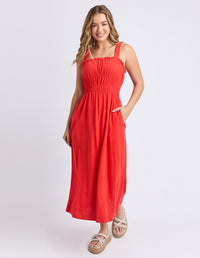 FOXWOOD_DANDELION DRESS TANGELO _ DANDELION DRESS TANGELO _ Ebony Boutique NZ