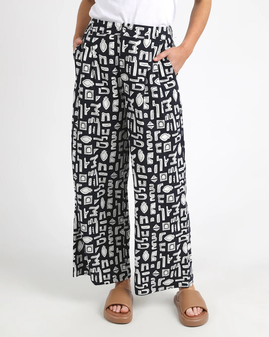 FOXWOOD_ETCHED GEO PANT _ ETCHED GEO PANT _ Ebony Boutique NZ