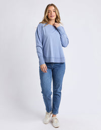 FARRAH LONG SLEEVE DUSKY BLUE_by_FOXWOOD_women's_in_New Zealand_ FARRAH LONG SLEEVE DUSKY BLUE _