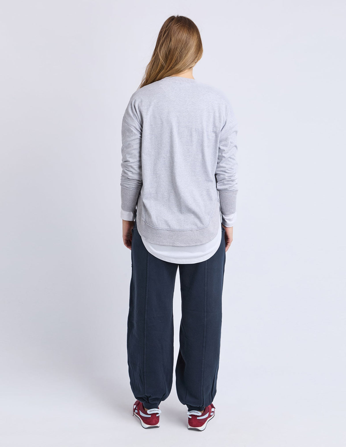 FARRAH LONG SLEEVE GREY MARLE_by_FOXWOOD_women's_in_New Zealand_ FARRAH LONG SLEEVE GREY MARLE _