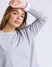 FARRAH LONG SLEEVE GREY MARLE_by_FOXWOOD_women's_in_New Zealand_ FARRAH LONG SLEEVE GREY MARLE _