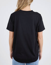 FOXWOOD_FARRAH SHORT SLEEVE TEE BLACK _ FARRAH SHORT SLEEVE TEE BLACK _ Ebony Boutique NZ