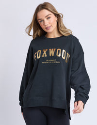 FOXWOOD INTERVAL CREW METALLIC GOLD_by_FOXWOOD_women's_in_New Zealand_ FOXWOOD INTERVAL CREW METALLIC GOLD _