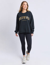 FOXWOOD INTERVAL CREW METALLIC GOLD_by_FOXWOOD_women's_in_New Zealand_ FOXWOOD INTERVAL CREW METALLIC GOLD _