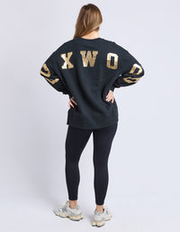 FOXWOOD INTERVAL CREW METALLIC GOLD_by_FOXWOOD_women's_in_New Zealand_ FOXWOOD INTERVAL CREW METALLIC GOLD _