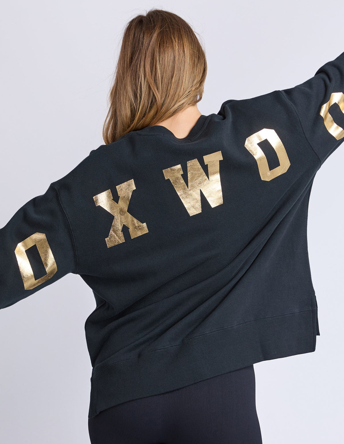 FOXWOOD INTERVAL CREW METALLIC GOLD_by_FOXWOOD_women's_in_New Zealand_ FOXWOOD INTERVAL CREW METALLIC GOLD _