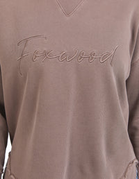FOXWOOD_FOXWOOD SIGNATURE CREW CHOCOLATE _ FOXWOOD SIGNATURE CREW CHOCOLATE _ Ebony Boutique NZ