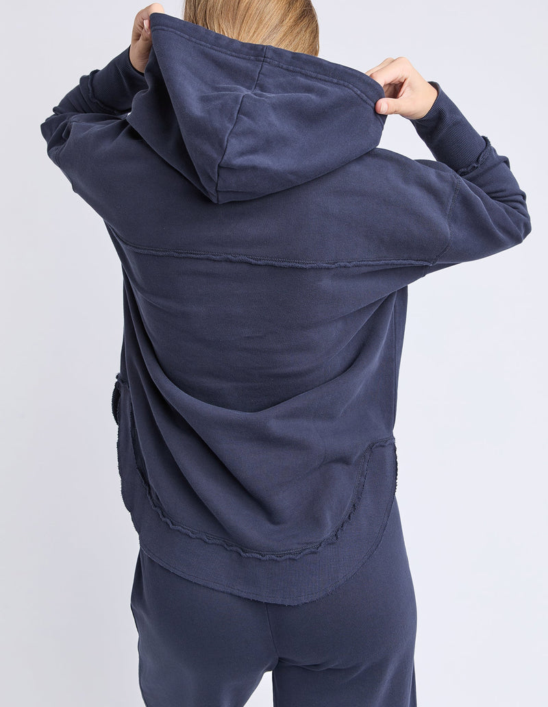 FOXWOOD_FOXWOOD SIMPLIFIED HOODIE NAVY _ FOXWOOD SIMPLIFIED HOODIE NAVY _ Ebony Boutique NZ