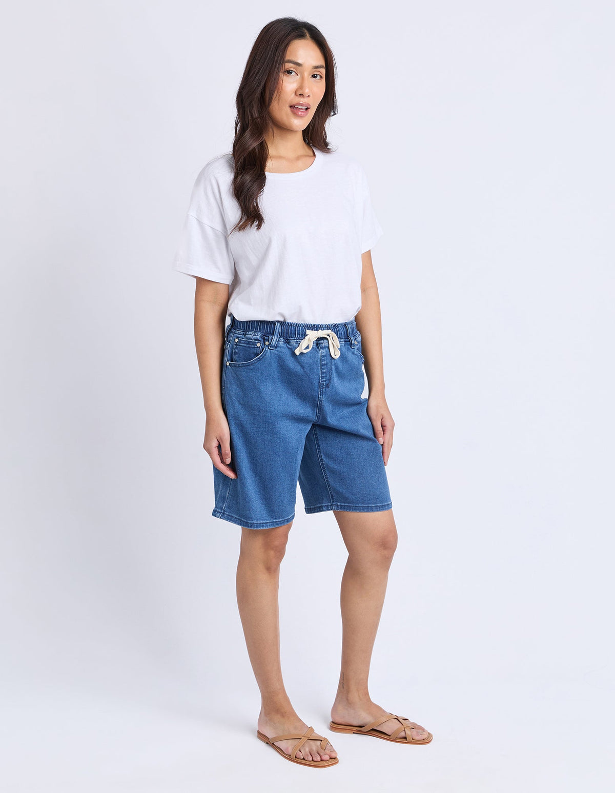 FOXWOOD_GABBY BERMUDA SHORT DARK BLUE _ GABBY BERMUDA SHORT DARK BLUE _ Ebony Boutique NZ