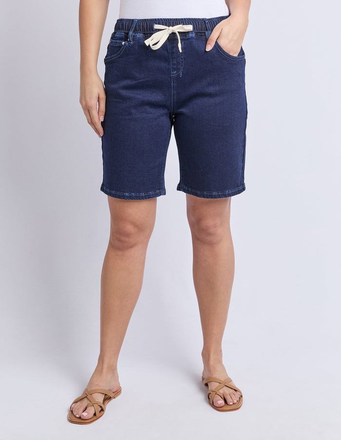 GABBY BERMUDA SHORT DARK BLUE_by_FOXWOOD_women's_in_New Zealand_ GABBY BERMUDA SHORT DARK BLUE _