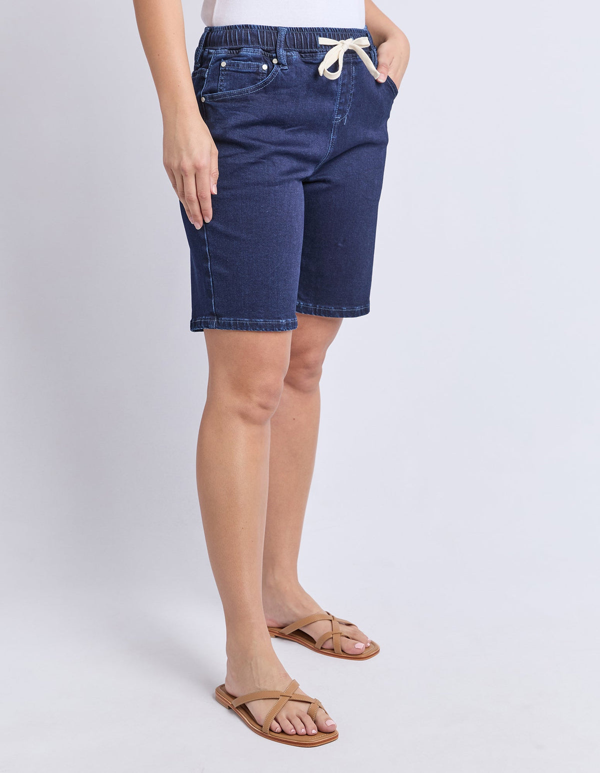 GABBY BERMUDA SHORT DARK BLUE_by_FOXWOOD_women's_in_New Zealand_ GABBY BERMUDA SHORT DARK BLUE _