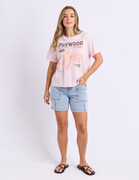 HIBISCUS TEE BALLERINA BALLERINA BALLERINA BALLERINA PINK_by_FOXWOOD_women's_in_New Zealand_ MODEL _