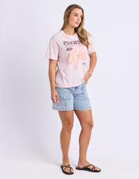 HIBISCUS TEE BALLERINA BALLERINA BALLERINA BALLERINA PINK_by_FOXWOOD_women's_in_New Zealand_ MODEL _