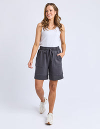 FOXWOOD_HUSTLER SHORT CHARCOAL _ HUSTLER SHORT CHARCOAL _ Ebony Boutique NZ