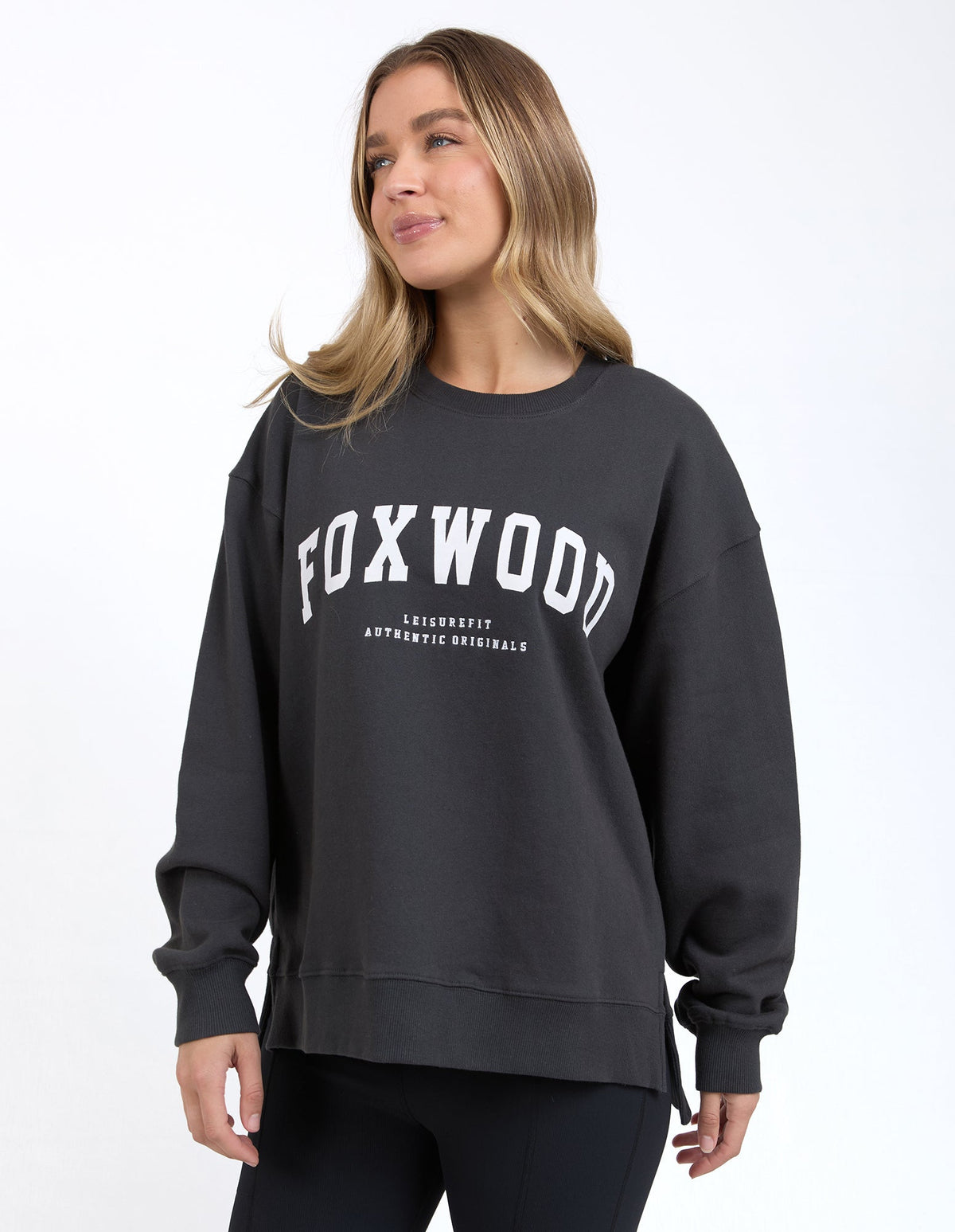 FOXWOOD_INTERVAL CREW DARK GREY _ INTERVAL CREW DARK GREY _ Ebony Boutique NZ
