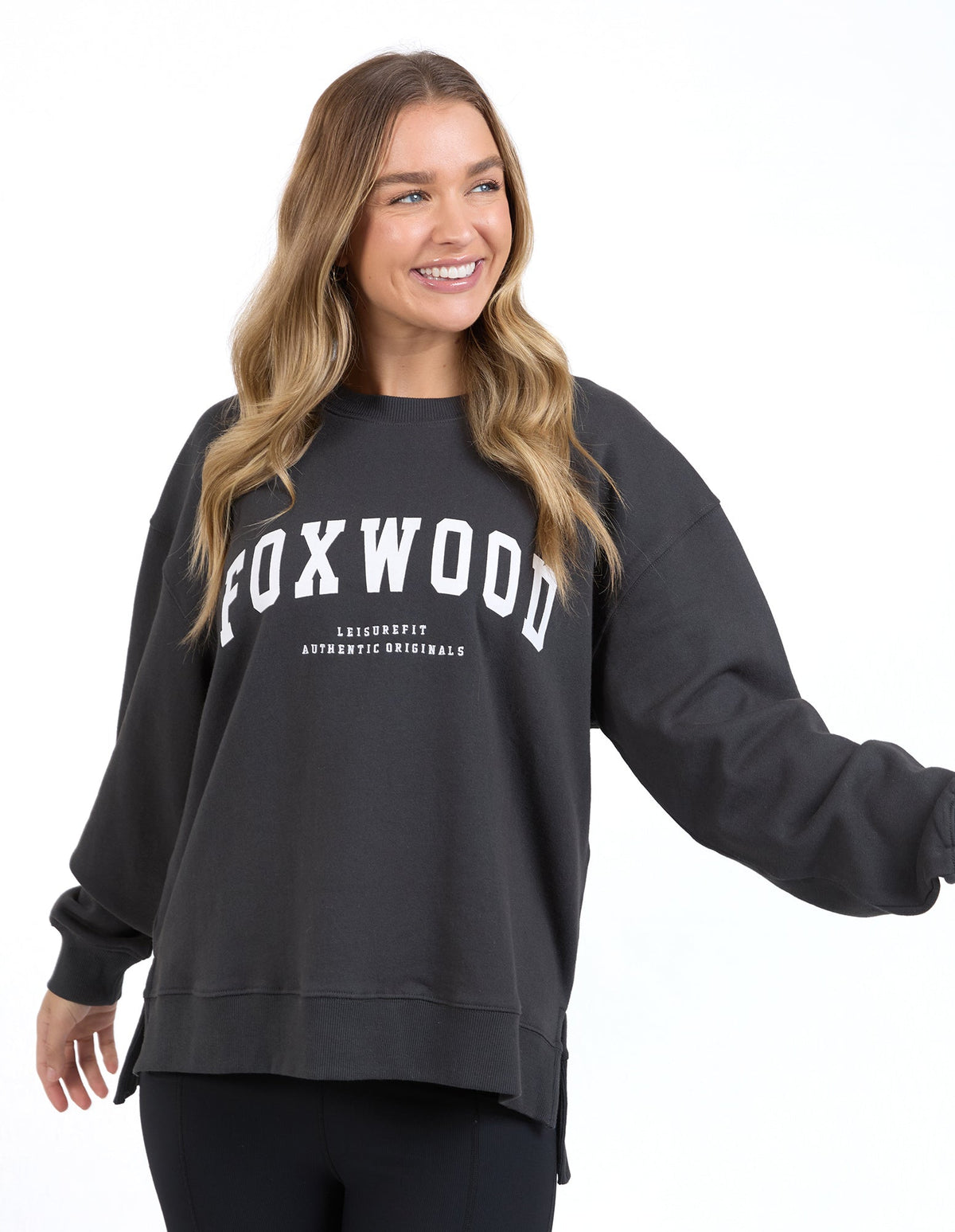 FOXWOOD_INTERVAL CREW DARK GREY _ INTERVAL CREW DARK GREY _ Ebony Boutique NZ