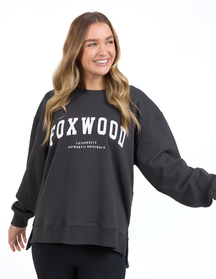 FOXWOOD_INTERVAL CREW DARK GREY _ INTERVAL CREW DARK GREY _ Ebony Boutique NZ