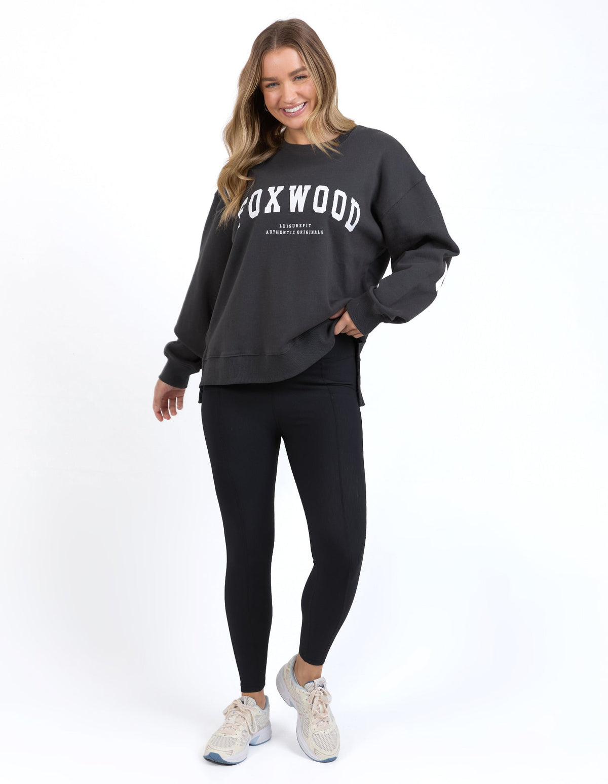 FOXWOOD_INTERVAL CREW DARK GREY _ INTERVAL CREW DARK GREY _ Ebony Boutique NZ