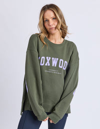 INTERVAL CREW LIGHT KHAKI_by_FOXWOOD_women's_in_New Zealand_ INTERVAL CREW LIGHT KHAKI _