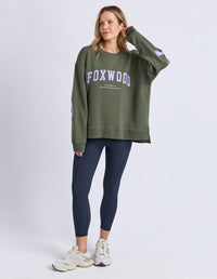 INTERVAL CREW LIGHT KHAKI_by_FOXWOOD_women's_in_New Zealand_ INTERVAL CREW LIGHT KHAKI _