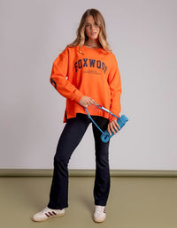 INTERVAL CREW ORANGE/NAVY_by_FOXWOOD_women's_in_New Zealand_ FEATURED / FRONT _