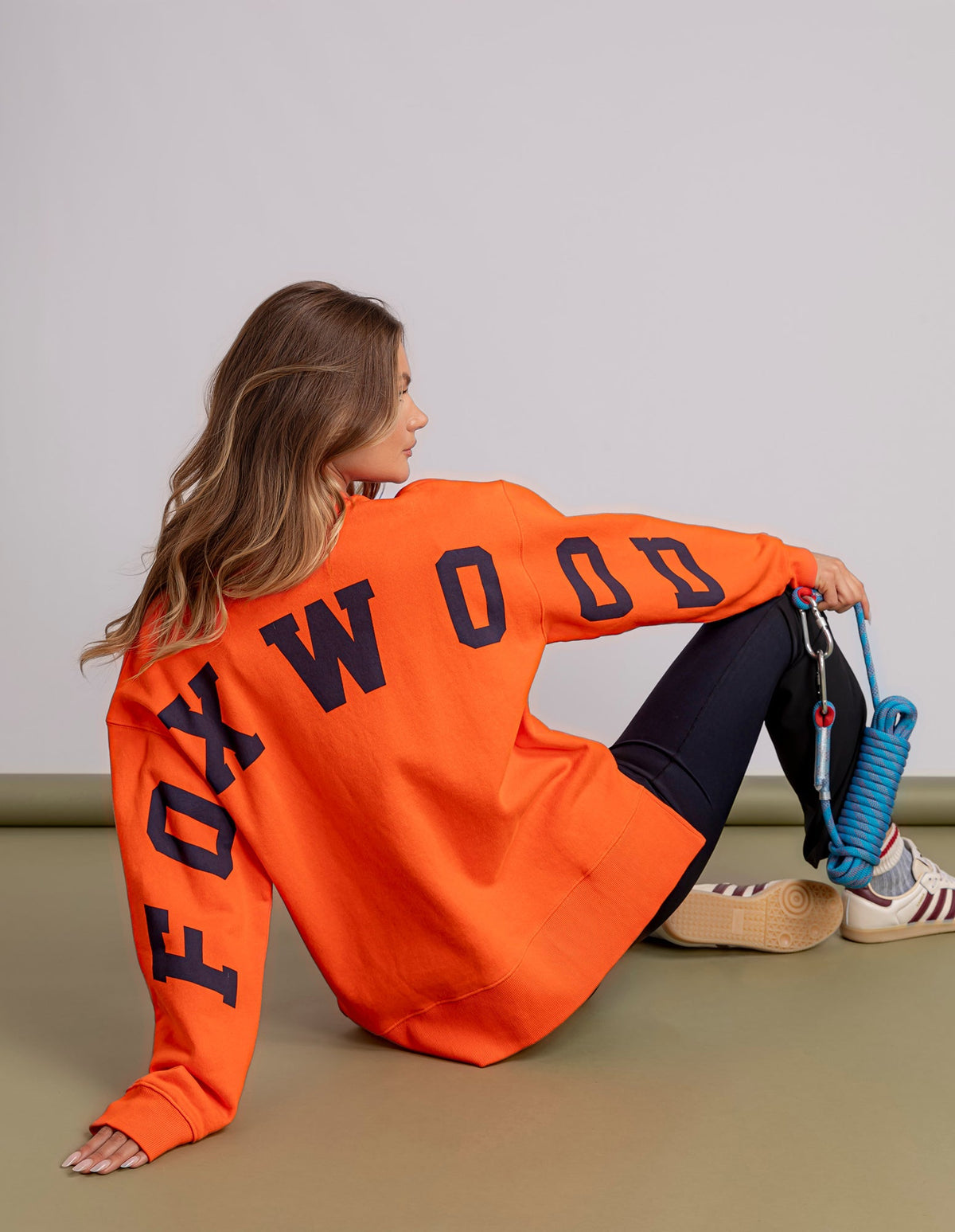 INTERVAL CREW ORANGE/NAVY_by_FOXWOOD_women's_in_New Zealand_ BACK _