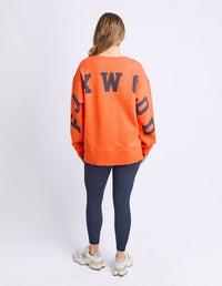 INTERVAL CREW ORANGE/NAVY_by_FOXWOOD_women's_in_New Zealand_ BACK _