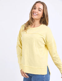FOXWOOD_JAYNE THROW ON TOP LEMON _ JAYNE THROW ON TOP LEMON _ Ebony Boutique NZ