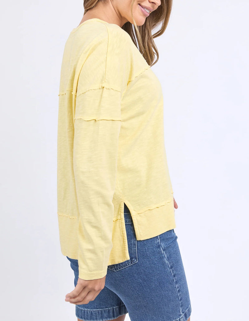 FOXWOOD_JAYNE THROW ON TOP LEMON _ JAYNE THROW ON TOP LEMON _ Ebony Boutique NZ