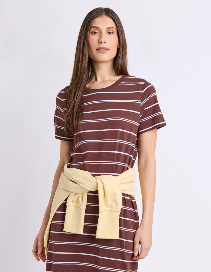 JESSA DRESS CHOCOLATE_by_FOXWOOD_women's_in_New Zealand_ FEATURED / FRONT _