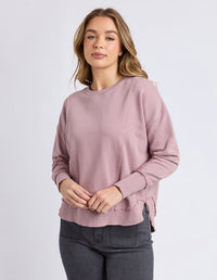 OSBOURNE CREW DUSKY PINK_by_FOXWOOD_women's_in_New Zealand_ OSBOURNE CREW DUSKY PINK _