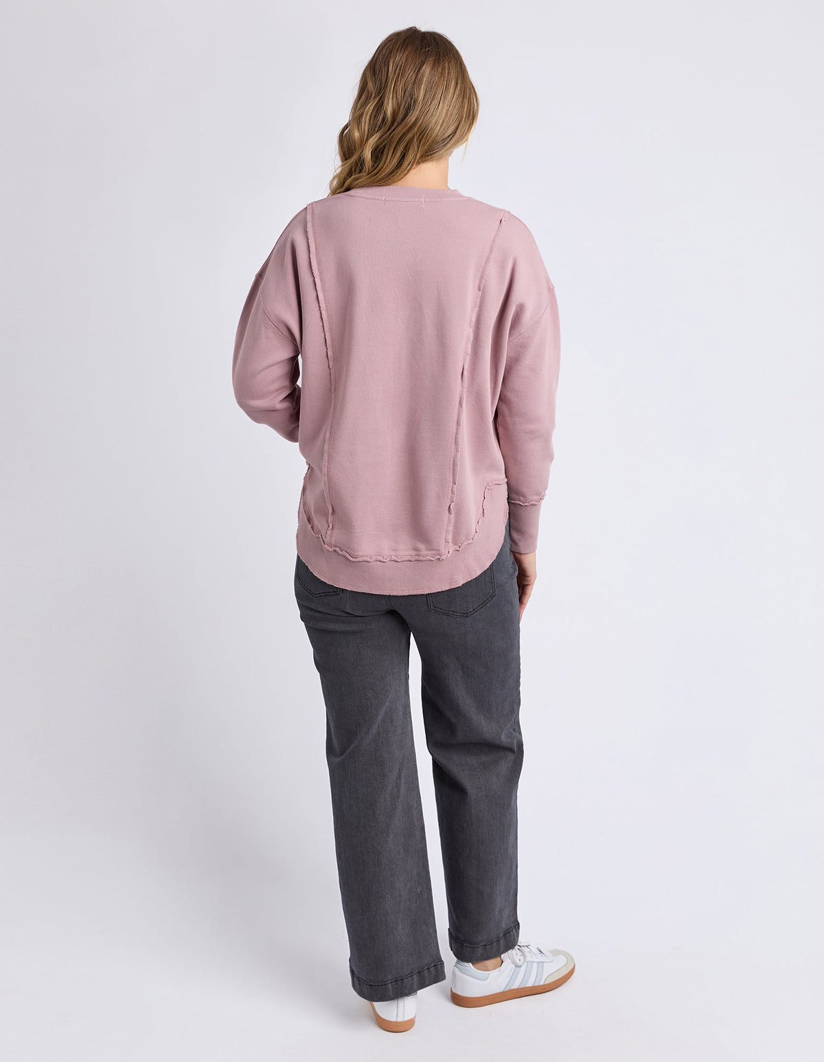 OSBOURNE CREW DUSKY PINK_by_FOXWOOD_women's_in_New Zealand_ OSBOURNE CREW DUSKY PINK _