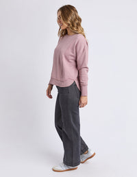 OSBOURNE CREW DUSKY PINK_by_FOXWOOD_women's_in_New Zealand_ OSBOURNE CREW DUSKY PINK _