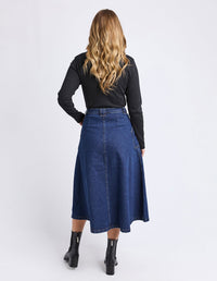 POTTER SKIRT DARK DENIM_by_FOXWOOD_women's_in_New Zealand_ POTTER SKIRT DARK DENIM _