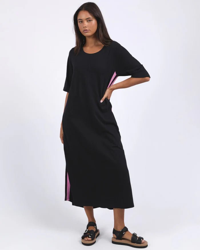FOXWOOD_RECOVERY 3/4 SLEEVE DRESS _ RECOVERY 3/4 SLEEVE DRESS _ Ebony Boutique NZ