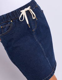 RIO SKIRT INDIGO DENIM_by_FOXWOOD_women's_in_New Zealand_ DETAIL _