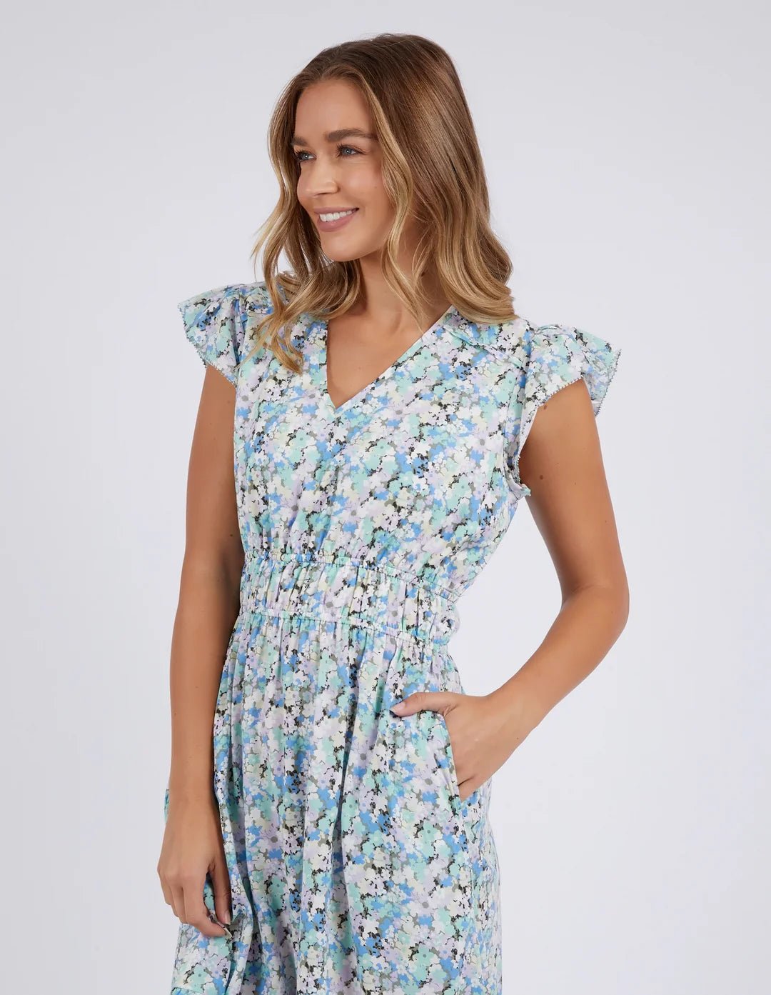 FOXWOOD_ROSETTE FLORAL DRESS _ ROSETTE FLORAL DRESS _ Ebony Boutique NZ