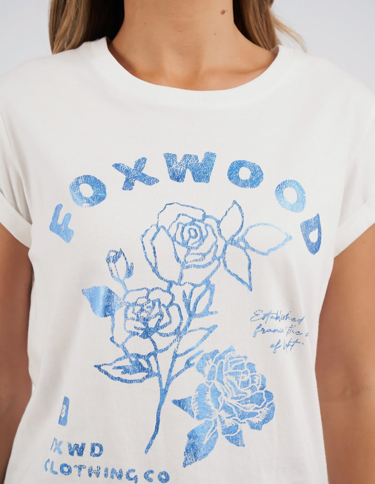 FOXWOOD_ROSETTE TEE _ ROSETTE TEE _ Ebony Boutique NZ