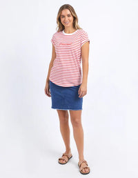 FOXWOOD_SIGNATURE STRIPE TEE _ SIGNATURE STRIPE TEE _ Ebony Boutique NZ