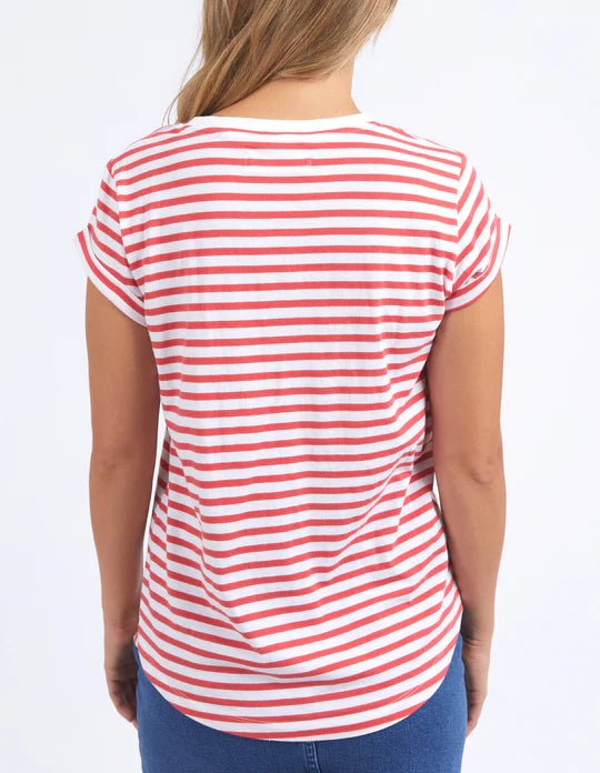 FOXWOOD_SIGNATURE STRIPE TEE _ SIGNATURE STRIPE TEE _ Ebony Boutique NZ